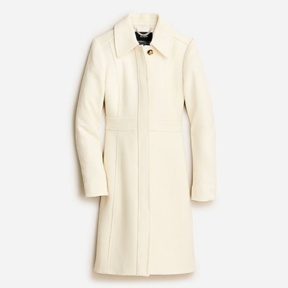 J. Crew Ivory Trench Coat